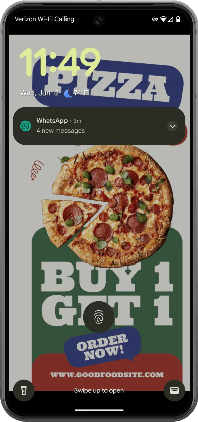 pizza ad